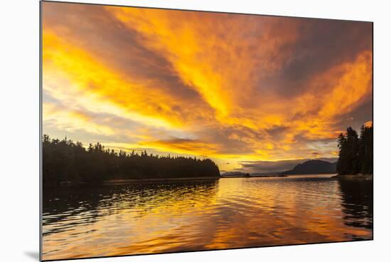 USA, Alaska, Tongass National Forest. Sunset landscape.-Jaynes Gallery-Mounted Photographic Print