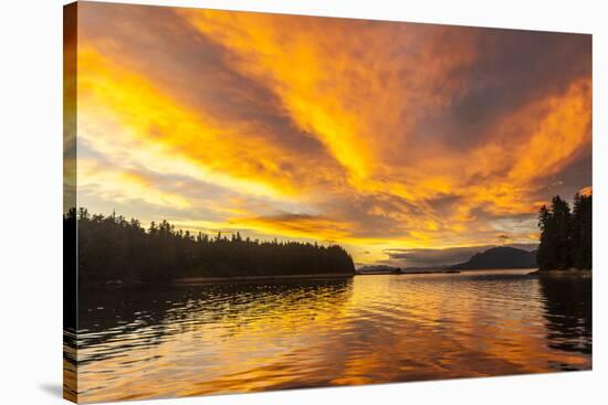 USA, Alaska, Tongass National Forest. Sunset landscape.-Jaynes Gallery-Stretched Canvas