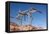 USA, Arizona and Nevada, Hoover Dam, Power Poles-Catharina Lux-Framed Stretched Canvas