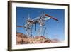 USA, Arizona and Nevada, Hoover Dam, Power Poles-Catharina Lux-Framed Photographic Print