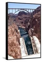 USA, Arizona and Nevada, Hoover Dam-Catharina Lux-Framed Stretched Canvas