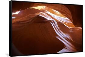 USA, Arizona, Antelope Canyon. Beautiful Light in Antelope Canyon-Petr Bednarik-Framed Stretched Canvas