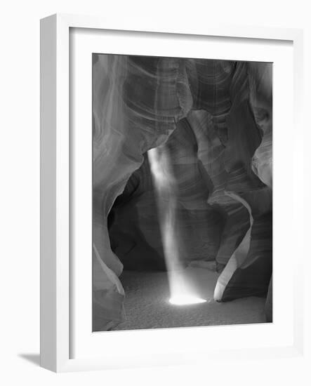 USA, Arizona, Antelope Canyon. Sunbeam and Sandstone Formations-Dennis Flaherty-Framed Photographic Print