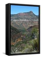 USA, Arizona, Black River of the Salt River Canyon-Bernard Friel-Framed Stretched Canvas