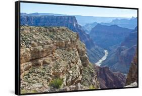 USA, Arizona, Colorado and Little Colorado Rivers in Marble Canyon-Bernard Friel-Framed Stretched Canvas