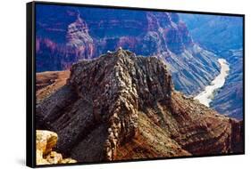 USA, Arizona, Colorado and Little Colorado Rivers in Marble Canyon-Bernard Friel-Framed Stretched Canvas