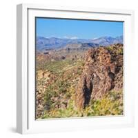 USA, Arizona. Desert mountain view in the Superstition Mountains.-Anna Miller-Framed Photographic Print