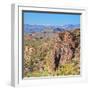 USA, Arizona. Desert mountain view in the Superstition Mountains.-Anna Miller-Framed Photographic Print