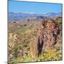 USA, Arizona. Desert mountain view in the Superstition Mountains.-Anna Miller-Mounted Photographic Print