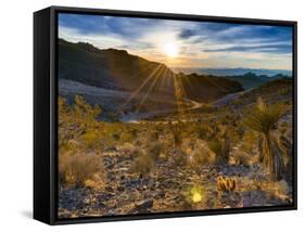 USA, Arizona, from Sitgreaves Pass on Route 66-Alan Copson-Framed Stretched Canvas