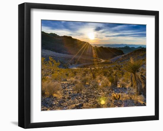 USA, Arizona, from Sitgreaves Pass on Route 66-Alan Copson-Framed Premium Photographic Print