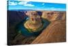 USA, Arizona, Glen Canyon National Recreation Area, Horseshoe Bend-Bernard Friel-Stretched Canvas