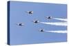 USA, Arizona, Glendale, Luke Air Force Base. F-16 Thunderbirds Flying-Jaynes Gallery-Stretched Canvas