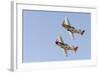 USA, Arizona, Glendale, Luke Air Force Base. Two P-51 Mustangs Flying-Jaynes Gallery-Framed Photographic Print