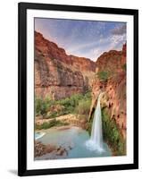 USA, Arizona, Gran Canyon, Havasu Canyon (Hualapai Reservation), Havasu Falls-Michele Falzone-Framed Photographic Print