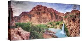 USA, Arizona, Gran Canyon, Havasu Canyon (Hualapai Reservation), Havasu Falls-Michele Falzone-Stretched Canvas