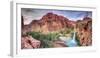 USA, Arizona, Gran Canyon, Havasu Canyon (Hualapai Reservation), Havasu Falls-Michele Falzone-Framed Photographic Print