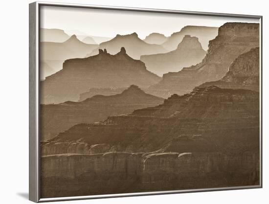 USA, Arizona, Grand Canyon National Park, Buttes and Haze on the South Rim-Ann Collins-Framed Photographic Print