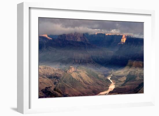 USA, Arizona, Grand Canyon National Park. Overview of canyon and Colorado River.-Jaynes Gallery-Framed Photographic Print