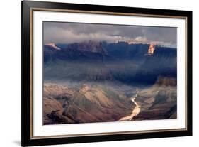 USA, Arizona, Grand Canyon National Park. Overview of canyon and Colorado River.-Jaynes Gallery-Framed Premium Photographic Print