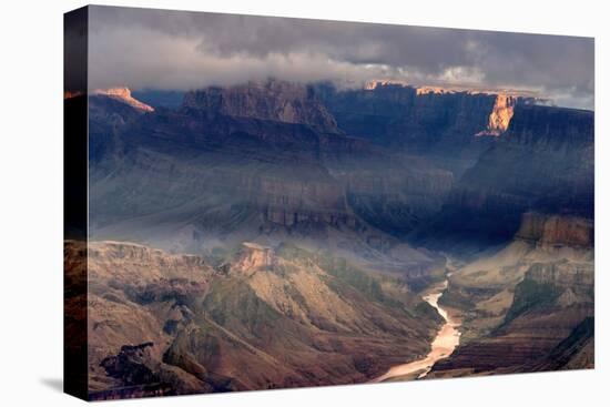USA, Arizona, Grand Canyon National Park. Overview of canyon and Colorado River.-Jaynes Gallery-Stretched Canvas