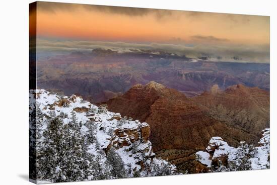 USA, Arizona, Grand Canyon National Park. Overview of canyon at sunset.-Jaynes Gallery-Stretched Canvas