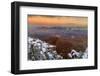 USA, Arizona, Grand Canyon National Park. Overview of canyon at sunset.-Jaynes Gallery-Framed Photographic Print
