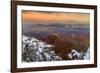 USA, Arizona, Grand Canyon National Park. Overview of canyon at sunset.-Jaynes Gallery-Framed Photographic Print