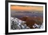 USA, Arizona, Grand Canyon National Park. Overview of canyon at sunset.-Jaynes Gallery-Framed Photographic Print