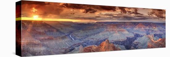 USA, Arizona, Grand Canyon National Park (South Rim), Colorado River from Mohave Point-Michele Falzone-Stretched Canvas
