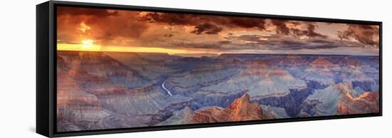 USA, Arizona, Grand Canyon National Park (South Rim), Colorado River from Mohave Point-Michele Falzone-Framed Stretched Canvas