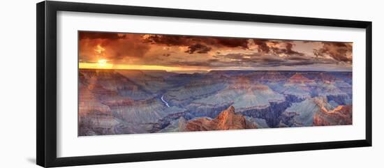 USA, Arizona, Grand Canyon National Park (South Rim), Colorado River from Mohave Point-Michele Falzone-Framed Premium Photographic Print