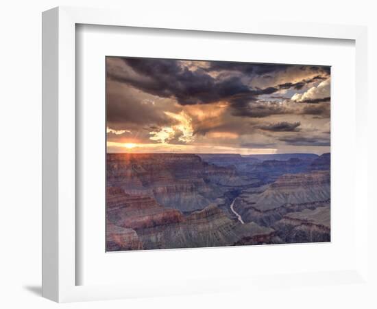 USA, Arizona, Grand Canyon National Park (South Rim), Colorado River from Mohave Point-Michele Falzone-Framed Photographic Print