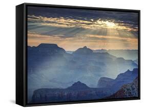 USA, Arizona, Grand Canyon National Park (South Rim), Mather Point-Michele Falzone-Framed Stretched Canvas