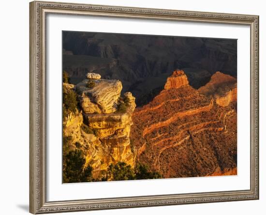 USA, Arizona, Grand Canyon National Park. Sunrise at Yaki Point on the South Rim-Ann Collins-Framed Photographic Print