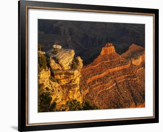 USA, Arizona, Grand Canyon National Park. Sunrise at Yaki Point on the South Rim-Ann Collins-Framed Photographic Print