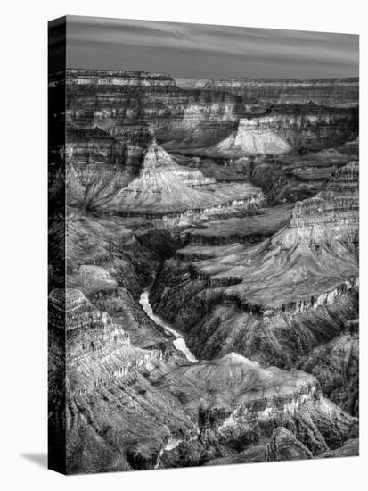 USA, Arizona, Grand Canyon National Park, Sunrise View of Colorado River from Mojave Point-Ann Collins-Stretched Canvas