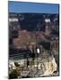 Usa, Arizona, Grand Canyon National Park, Tourists on Lookout Point at Grand Canyon South Rim-null-Mounted Giclee Print