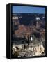 Usa, Arizona, Grand Canyon National Park, Tourists on Lookout Point at Grand Canyon South Rim-null-Framed Stretched Canvas