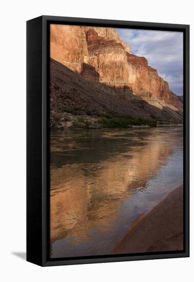 USA, Arizona, Grand Canyon NP. Sunset Reflected on Colorado River-Don Grall-Framed Stretched Canvas