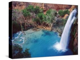 USA, Arizona, Havasupai Reservation. Havasu Falls in the Grand Canyon-Jaynes Gallery-Stretched Canvas