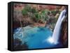 USA, Arizona, Havasupai Reservation. Havasu Falls in the Grand Canyon-Jaynes Gallery-Framed Stretched Canvas