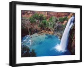 USA, Arizona, Havasupai Reservation. Havasu Falls in the Grand Canyon-Jaynes Gallery-Framed Premium Photographic Print