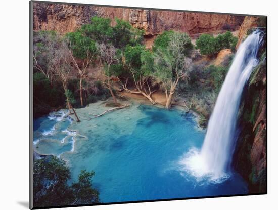 USA, Arizona, Havasupai Reservation. Havasu Falls in the Grand Canyon-Jaynes Gallery-Mounted Premium Photographic Print