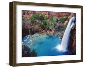 USA, Arizona, Havasupai Reservation. Havasu Falls in the Grand Canyon-Jaynes Gallery-Framed Photographic Print