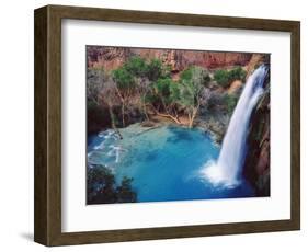 USA, Arizona, Havasupai Reservation. Havasu Falls in the Grand Canyon-Jaynes Gallery-Framed Photographic Print