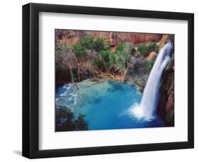 USA, Arizona, Havasupai Reservation. Havasu Falls in the Grand Canyon-Jaynes Gallery-Framed Photographic Print