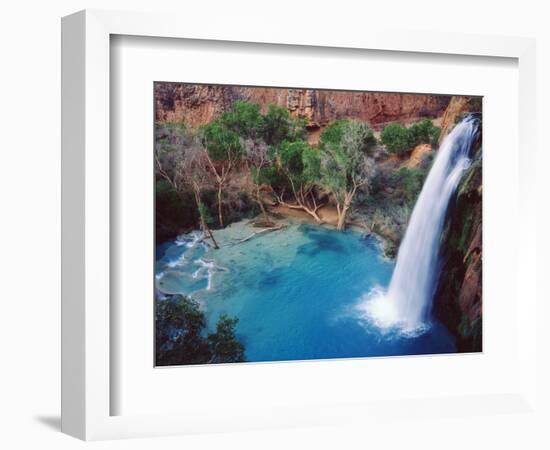 USA, Arizona, Havasupai Reservation. Havasu Falls in the Grand Canyon-Jaynes Gallery-Framed Photographic Print