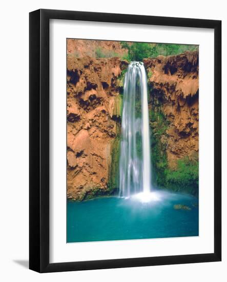 USA, Arizona, Havasupai Reservation. Mooney Falls in the Grand Canyon-Jaynes Gallery-Framed Photographic Print