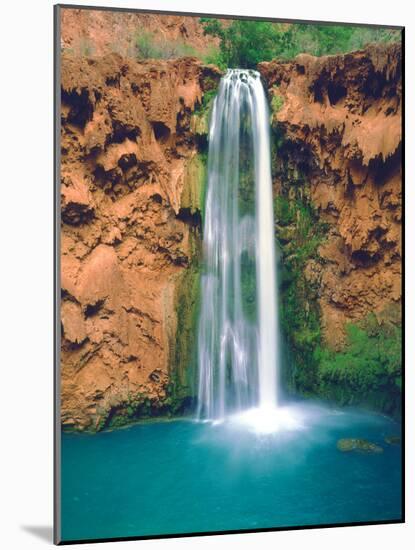 USA, Arizona, Havasupai Reservation. Mooney Falls in the Grand Canyon-Jaynes Gallery-Mounted Photographic Print